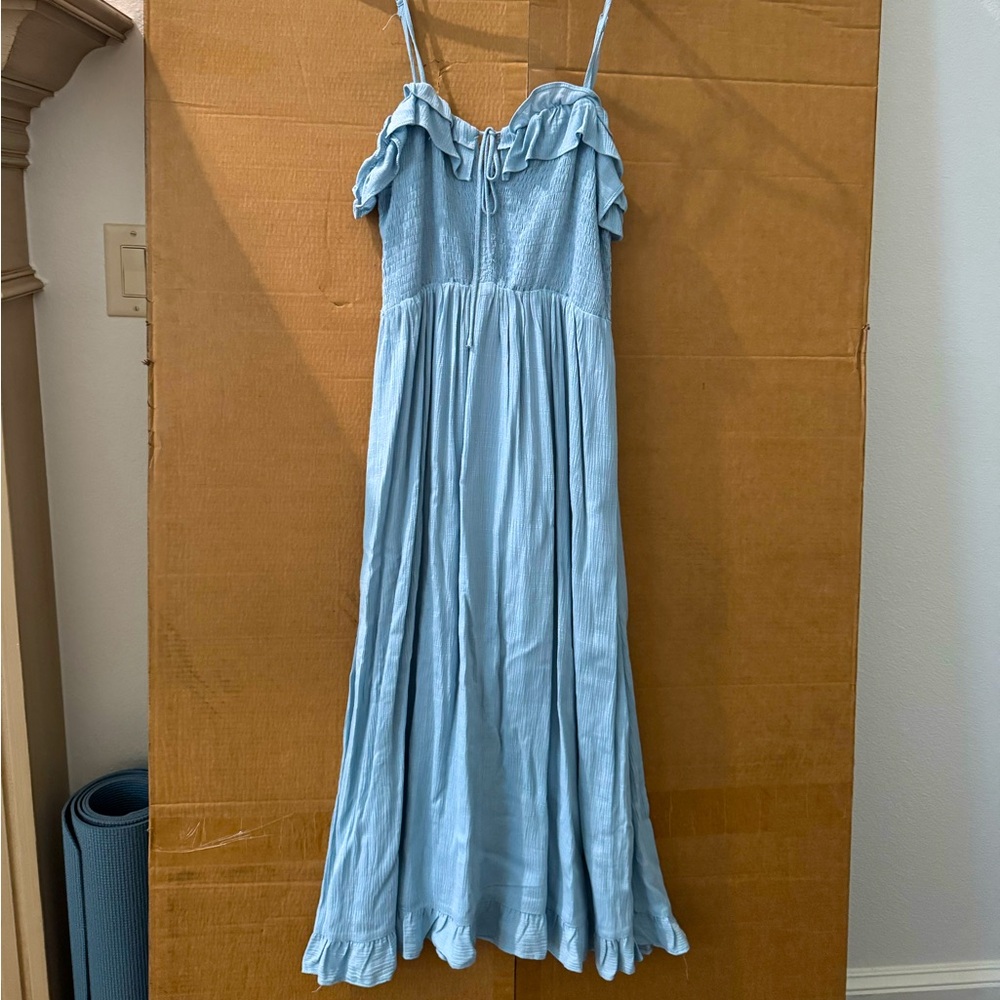 Light blue midi dress